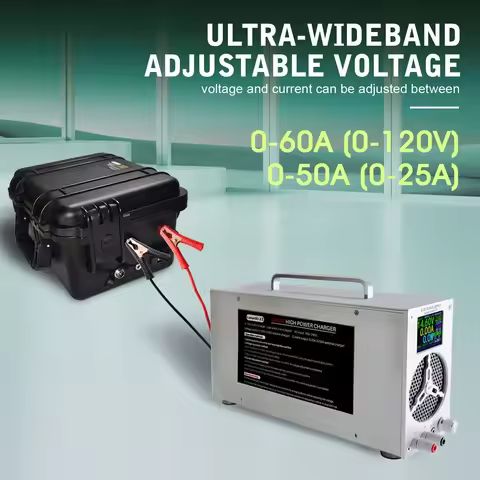36v48v 24v Lifepo4 Charger 25a 40A 100V 96v 72v 84v Lithium Battery Charger Adjustable Current and V
