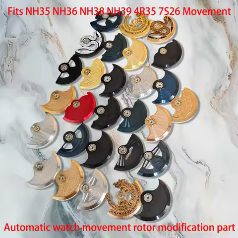NH35 Movement Refit Rotor Oscillating Weight Rotor For 7S26 NH35 NH36 NH38 NH39 4R 6R Watch Movement