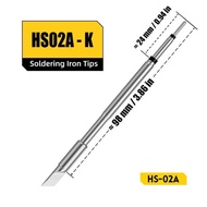 FNIRSI HS-02 Series Original Tips Fit for HS-02 Soldering Iron Tip Replacement Set Multi-Shape Acces