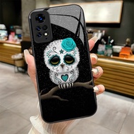Day Of The Dead Sugar design Tempered Glass Phone Case Cover For POCO F3 F4 F5 M5 M6 4G X3 X4 GT X5 