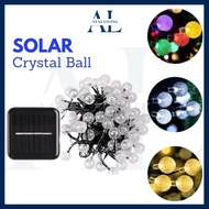 🔷ATAS🔷 30/50/100 LED Crystal Ball Bubble Solar String Lights Outdoor Garden Raya Lampu Home Decor