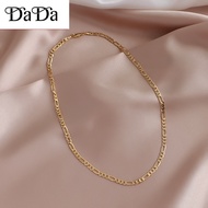 100% original pure real 18k Saudi Gold pawnable necklace for women cold wind exaggerated mix and match clavicle necklace