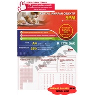 [WARISAN IMPIAN] 70gsm Kertas Jawapan Objektif SPM | Objective Answer Sheet SPM | Kertas OMR (250's)