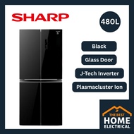 Sharp 480L Multi Door Inverter Refrigerator with Plasmacluster Ion SJF489GK/SJF489GW/SJF489MK