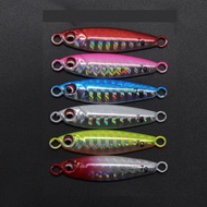 New Metal Cast Jig Spoon 7g/10g/15g/20g Laser Jigging Lead 3D Eyes Slow Fishing Bass Lure Bait