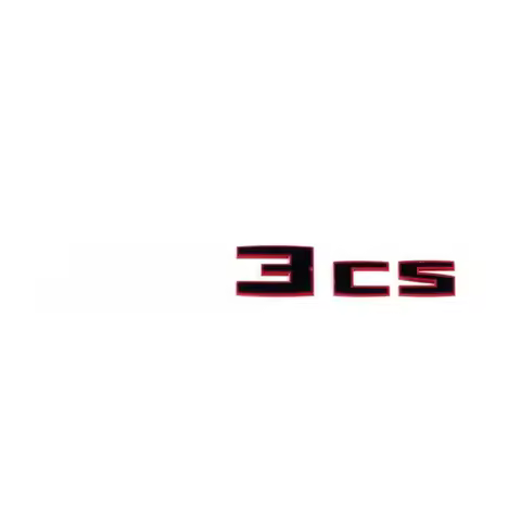 ABS BLACK RED for G82 M4 CSL M3 Cs Rear Trunk Lid Emblem Badge
