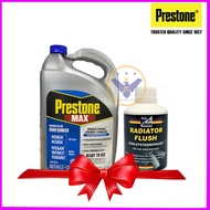 Prestone ASIAN VEHICLES car engine coolant 50% - blue 3.78L + Bluechem radiator flush