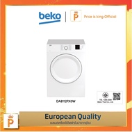 Beko เครื่องอบผ้าฝาหน้า 8 กก. รุ่น DA8112PX0W (แถมขาตั้ง)