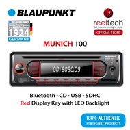 Blaupunkt Munich 100 Single Din Bluetooth CD USB SDHC Aux-in Radio Receiver | Player Kereta | Car Pl