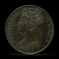 1877年 香港一仙 維多利亞女皇 銅幣 Victoria One Cent
