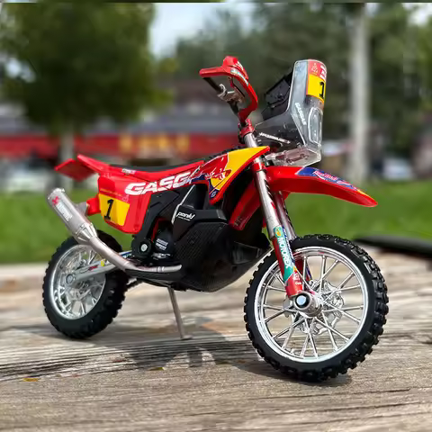 Bburago 1:18 GASGAS RX450F Dakar 2023 RX 450F RX 450 F Die Cast Vehicles Collectible Motorcycle Mode