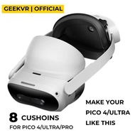 GEEKVR Cover Interface Face Mask & Head Strap Ultra, Comfortable Accessories for Pico 4 / Pro VR Hea
