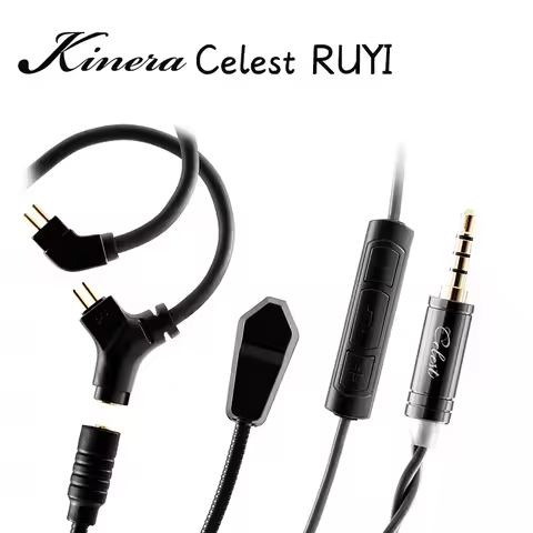 Kinera Celest RUYI Earphone Cable 0.78 2Pin Microphone Cable Professional Cable with Boom Mic