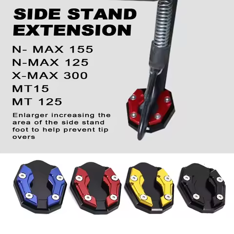 Motorcycle Kickstand Side Stand Support Enlarge Extension For YAMAHA NMAX155 NMAX125 N-MAX 125 155 X