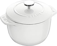 STAUB 11721602 Cast Iron Petite French Oven, 1.5-qt, Matte White