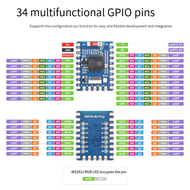 ESP32-S3-Tiny Development Board Kit+FPC Cable Bluetooth LE+2.4G WiFi ESP32-S3FH4R2 ESP32-S3 Mini Dev