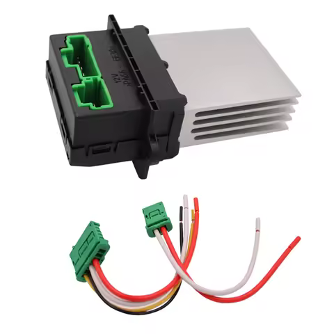 Air Conditioning Heater Blower Motor Fan Resistor+Wire For Renault Peugeot 207 607 406 Citroen C5 C3