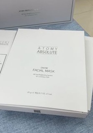 艾多美最新產品 凝萃煥膚雪白面膜 Absolute Snow Facial Mask 一盒5塊 可散買$30/片
