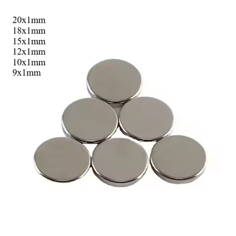 N52 20x1 18x1 15x1 12x1 10x1 9x1 8x1 Standard Size Magnet Neodymium Magnets Nickle Coating Generate 