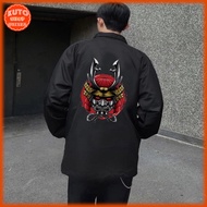 (Full Box) Mero Satama Jacket Unisex Turn-down Collar - Loose Form 2-Layer Thick Windbreaker (D9200L