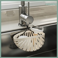 [WAX] Kitchen Sink Caddy Sponge Holder Food Grade BPA Free Soap Holder Hanging Faucet Caddy with Dra