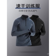 Latihan Sukan Baju-T Lelaki Kecergasan Musim Bunga Musim Gugur Lengan Panjang Lengan Panjang Separuh