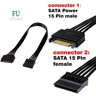 SATA Power Extension Cable,15 Pin SATA Male to Female Extender Power Cable Adapter for Hard Drive Disk HDD,SSD,30CM