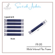 FR-015 | 9 CM | Metal Internal Flex Frame | Flex Frame | 9 CM | 1 pack contains 5