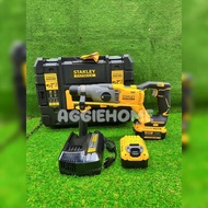 STANLEY สว่านโรตารี่ รุ่น SBH900M2K-B1 20V (แบต 4แอมป์ 2ก้อน+แท่นชาร์จ) 22มม. 3โหมด โหมดสกัด โหมดเจา