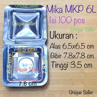 [Contents 100] Mika MKP 6L Size 7.8x7.8 cm Mica/ 6L 6 L Mica Tray/ 7 cm Mica Cake Box MKP 6 L Mika M