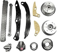 24321-2G111 Timing Chain Kit Oil Pump Gear with Intake & Exhaust VVT Gear Set for 2010-2014 Hyundai 