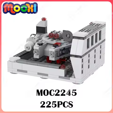 MOC2245 Creative Movie Interstellar Millennium Spaceship MOC Building Blocks Sci-Fi Aircraft Model B