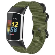 Nylon Straps for Fitbit Charge 6 / Charge 5, Woven Nylon Quick Dry Band Wrist band Adjustable Compat