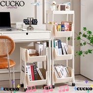 CUCKO Kitchen Organizers, Movable household Kitchen Storage Rack, Creative multilayer With Wheels Floor standing Trolley