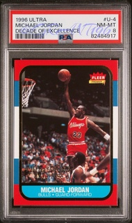 <PSA 8> 1996 Ultra Decade of Excellence - Michael Jordan (Chicago Bulls) #U-4 (NBA球員卡 / 球星卡/ 籃球卡 / P