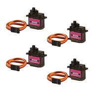 ❣4Pcs SG90 Micro Servo Motor MG90S 180° / 360° Servo Motor Geared Micro Servo Motor for RC Heli\w4: