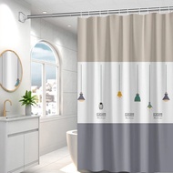 70g/㎡Thin Chandelier peva Waterproof Mildewproof Printed Door Curtain Bathroom Shower Curtain