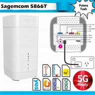 Sagemcom Fast 5866t (5G 3.3Gbps 3LAN 32WIFI) 5G chipset wifi 6