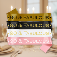 90th Birthday Party Sash Decoration Favors for Adults  Hiasan Selempang Parti Hari Lahir ke-90 untuk