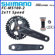 Fast delivery- Shimano deore M5100 2x11s front chainring crankset FC-M5100-2 11 speed MTB mountain00