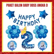 Baby Boss Number D Balloon Package Baby Boss Birthday Decoration/