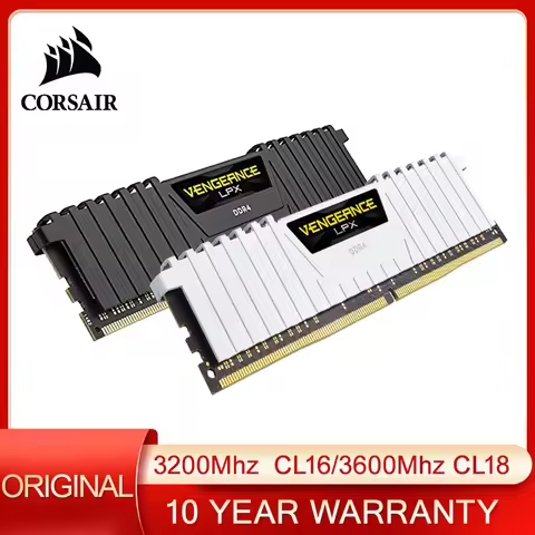Corsair VENGEANCE LPX DDR4 RAM 8GB 16GB 32GB 3200MHz CL16 Intel XMP 2.0 3600MHz CL18 Computer Memory