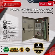 PSU Power Supply CCTV Box 12V 30A - CCTV PSU box - Warranty