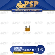 Sekering Shogun 125 Mini 5A (Warna Orange) - Fuse DX Micro Fuse Mikro Sekring Tusuk Tancap Kotak 5A