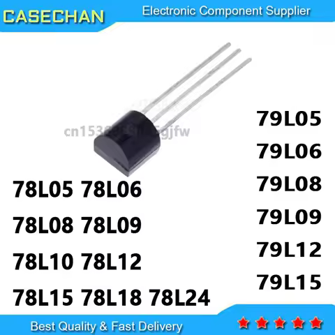 20PCS Voltage Regulator Triodes 78L05 78L06 78L08 78L09 78L10 78L12 78L15 78L18 78L24 79L05 79L06 79