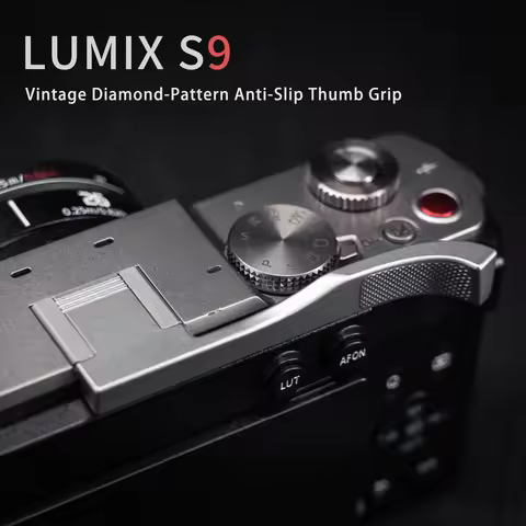 Aluminum Metal Hot Shoe Thumb-Up Hotshoe Thumb Up Grip for Panasonic LUMIX S9 Camera Hand Grip Ergon