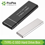 【CW】 PzzPss USB 3.1 C to M.2 NGFF Hard Drive Disk 6Gbps External Enclosure 2260/2280