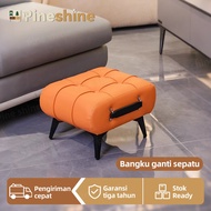 / Shoe Changing Bench Portable Assembled Leather Bench Sofa / Foot Bench Small/ Bench Soft Children'