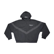 FEAR OF GOD ESSENTIALS Zip Anorak Windbreaker Jacket Black Unused
