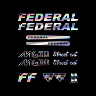 FEDERAL MG30 STREET CAT BIKE CUTTING DECAL STICKER, FEDERAL BIKE STICKER